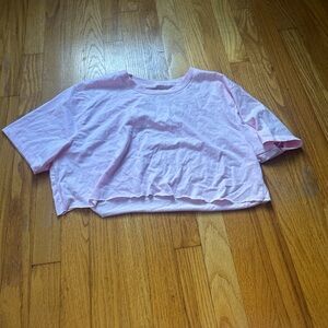 Pink Cropped T-Shirt